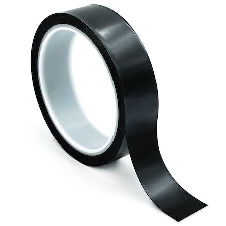 BERTECH High-Temperature Polyimide Tape, 1 Mil Thick, 2 In. Wide x 36 Yards Long, Black PPTB-2